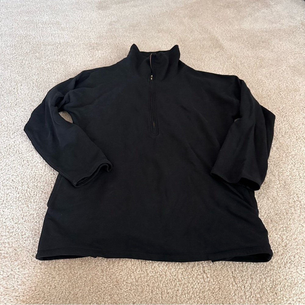 EUC Women’s J.Crew Black Half-Zip Sweatshirt!